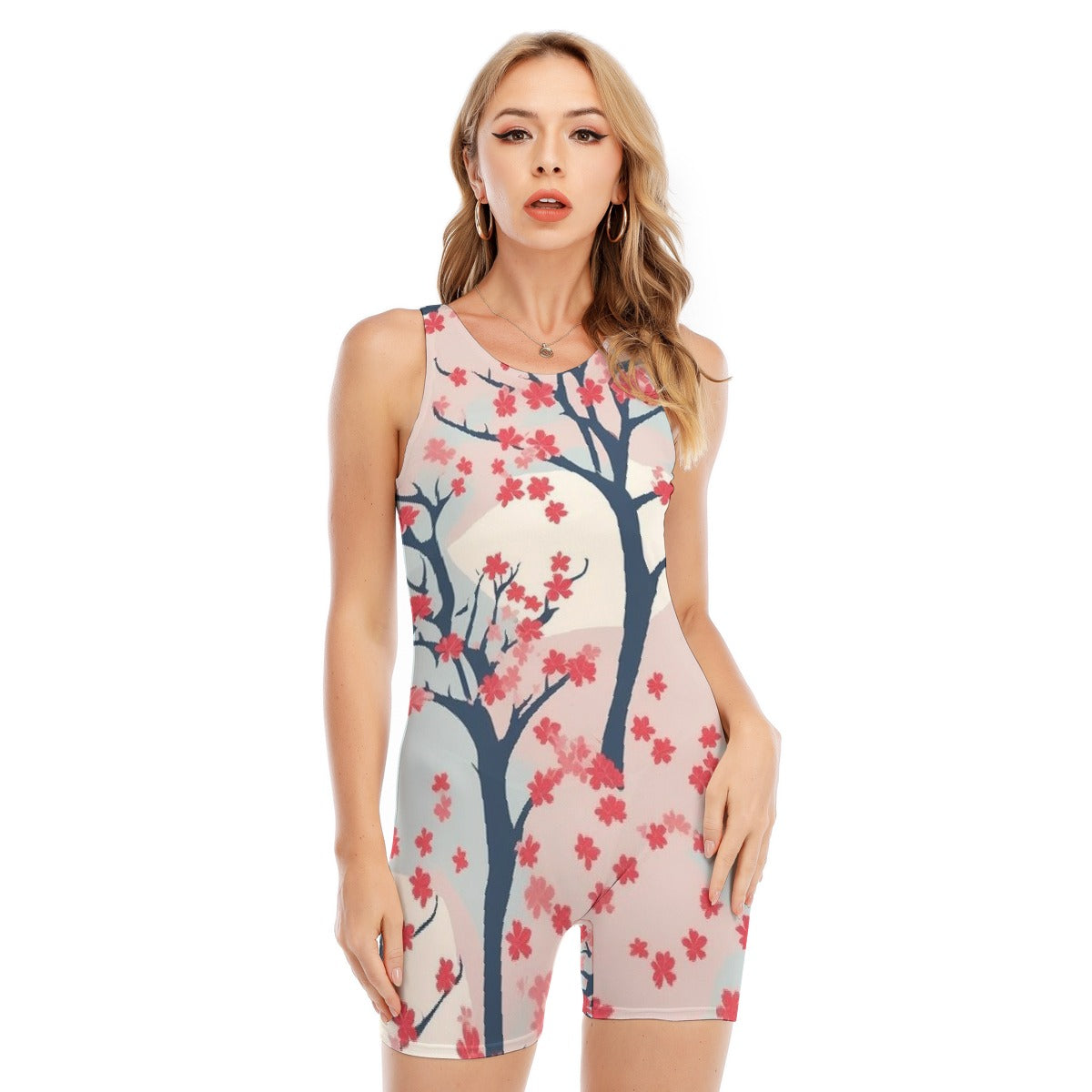 All-Over Print Women's Sleeveless One-piece Swimsuit