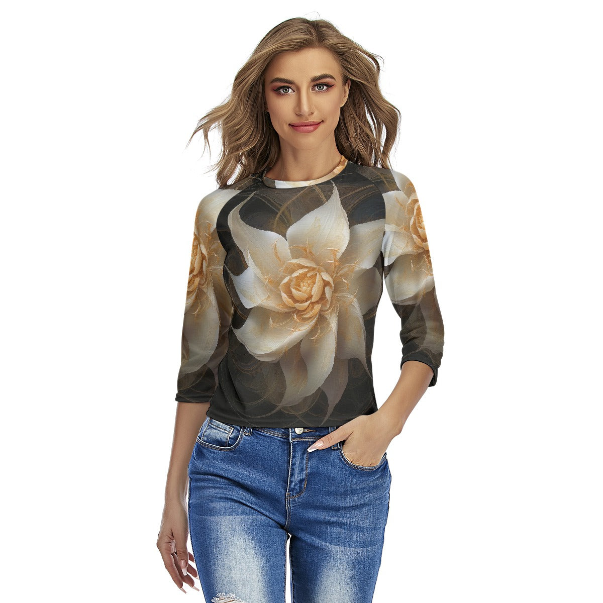All-Over Print Women's Raglan Sleeves T-shirts