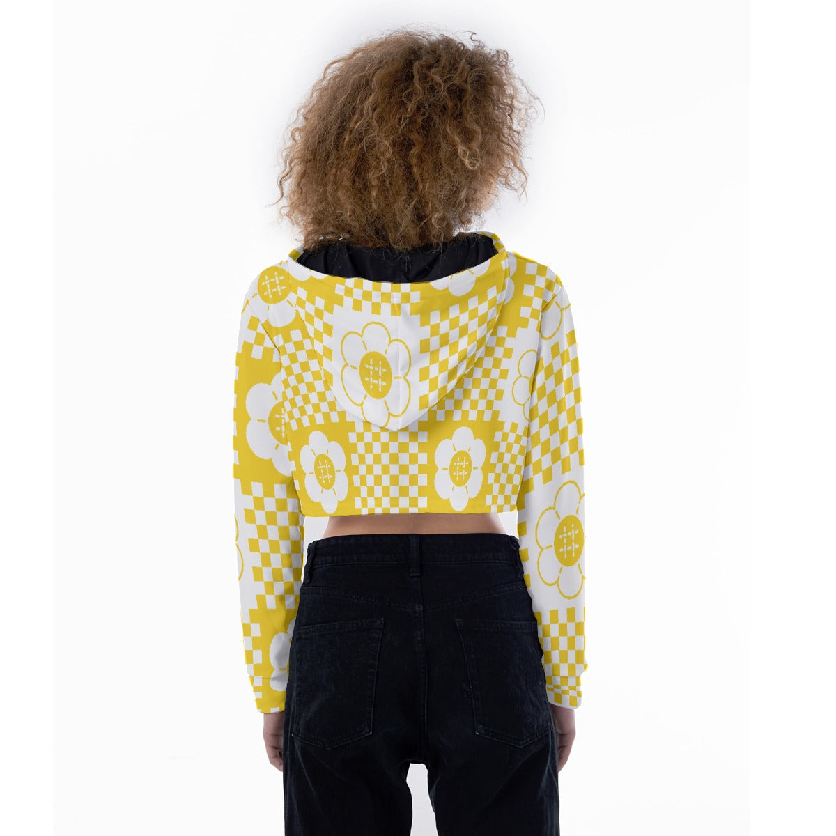 All-Over Print Women's Crop Top Hoodie