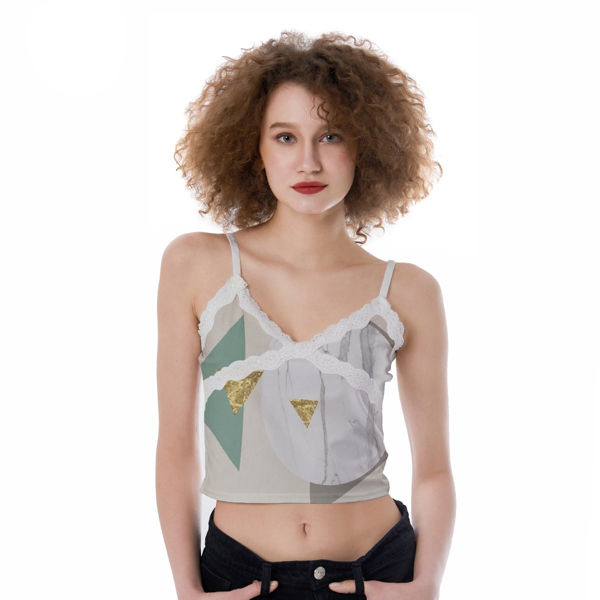 All-Over Print Women's Lace Camisole