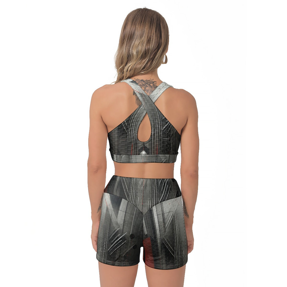 All-Over Print Women's Sports Bra Suit