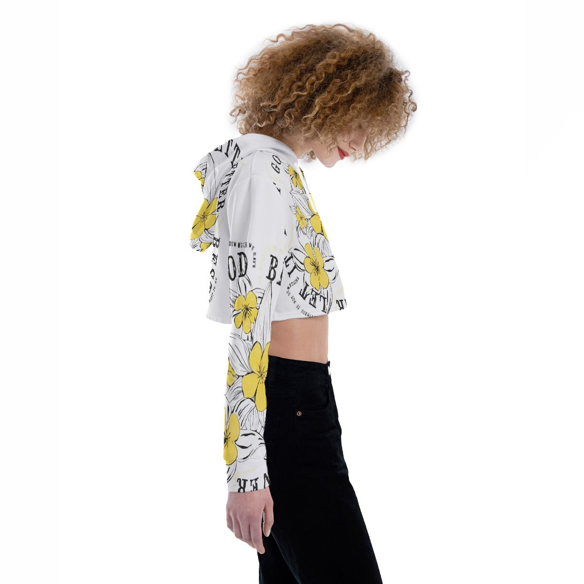 All-Over Print Women's Crop Top Hoodie
