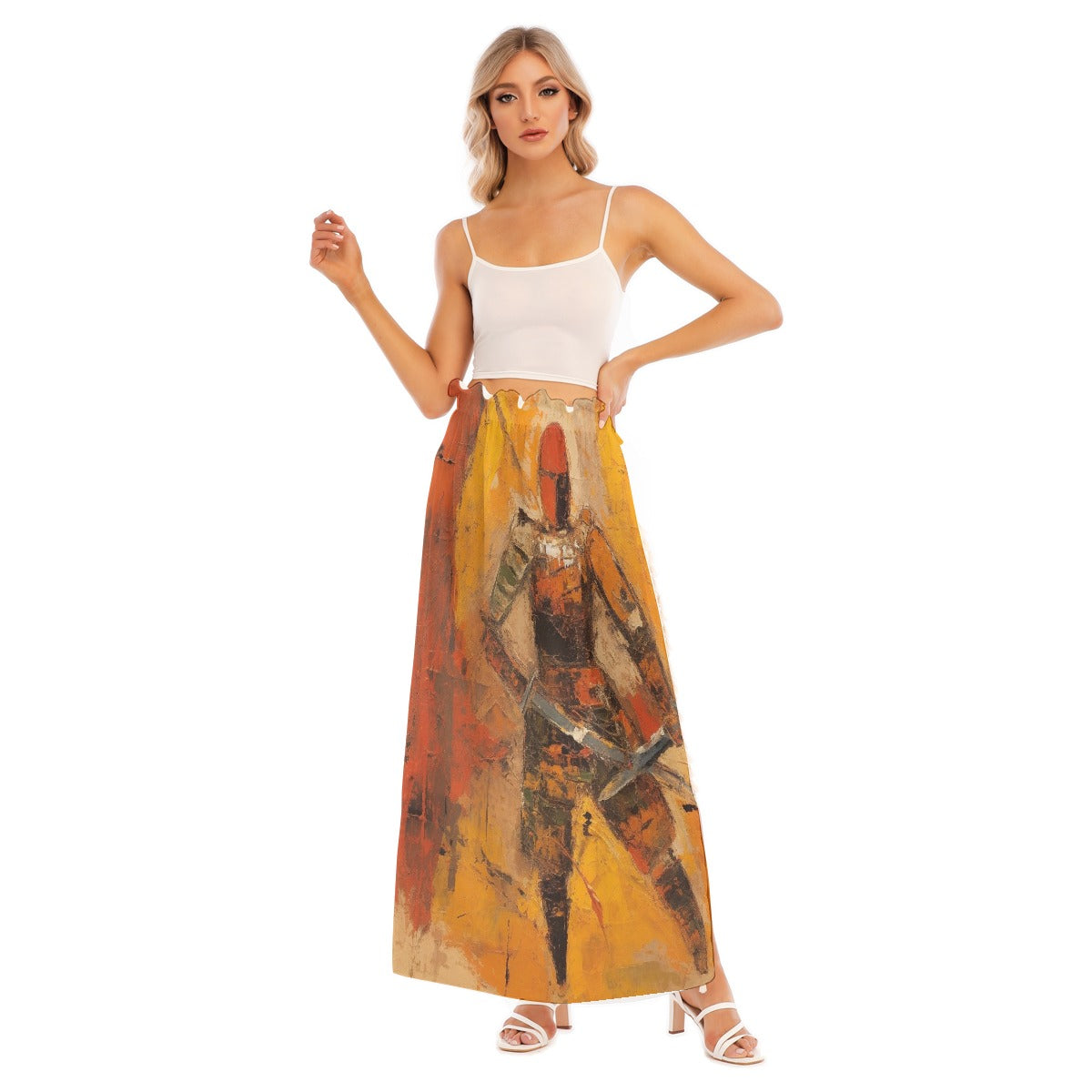 All-Over Print Women's Side Split Skirt