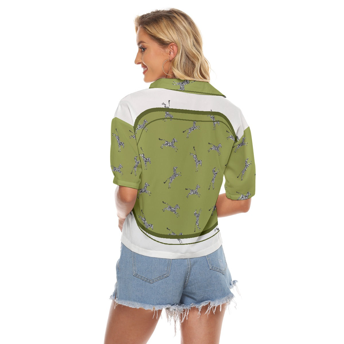 All-Over Print Women's V-neck Shirts