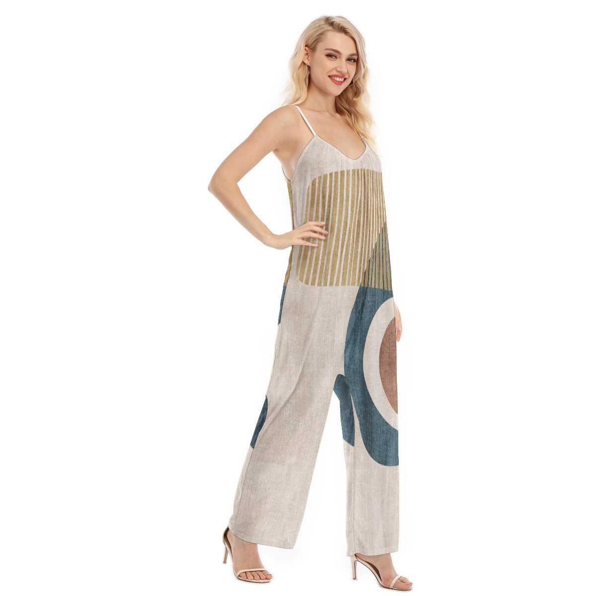 All-Over Print Women's Loose Cami Jumpsuit