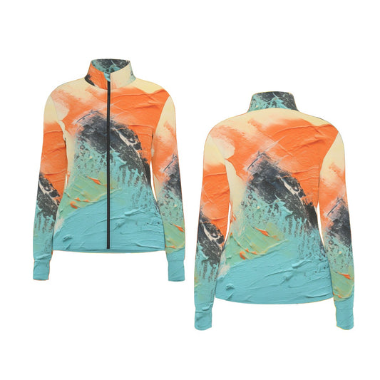 All-Over Print Women's Long Sleeve Thumbhole Jacket
