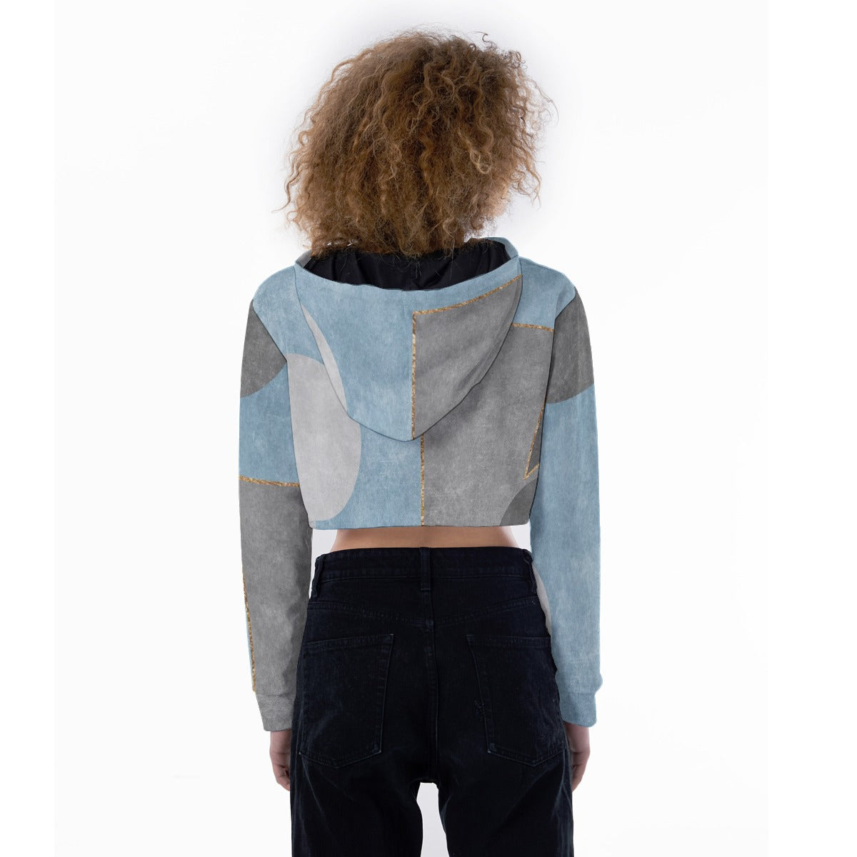 All-Over Print Women's Crop Top Hoodie