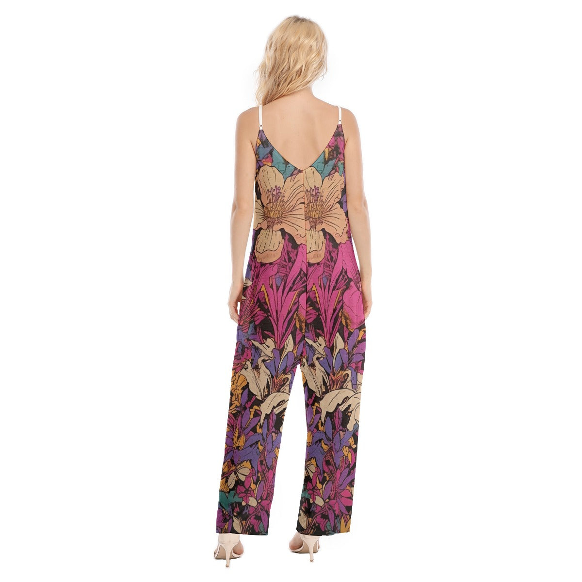 All-Over Print Women's Loose Cami Jumpsuit