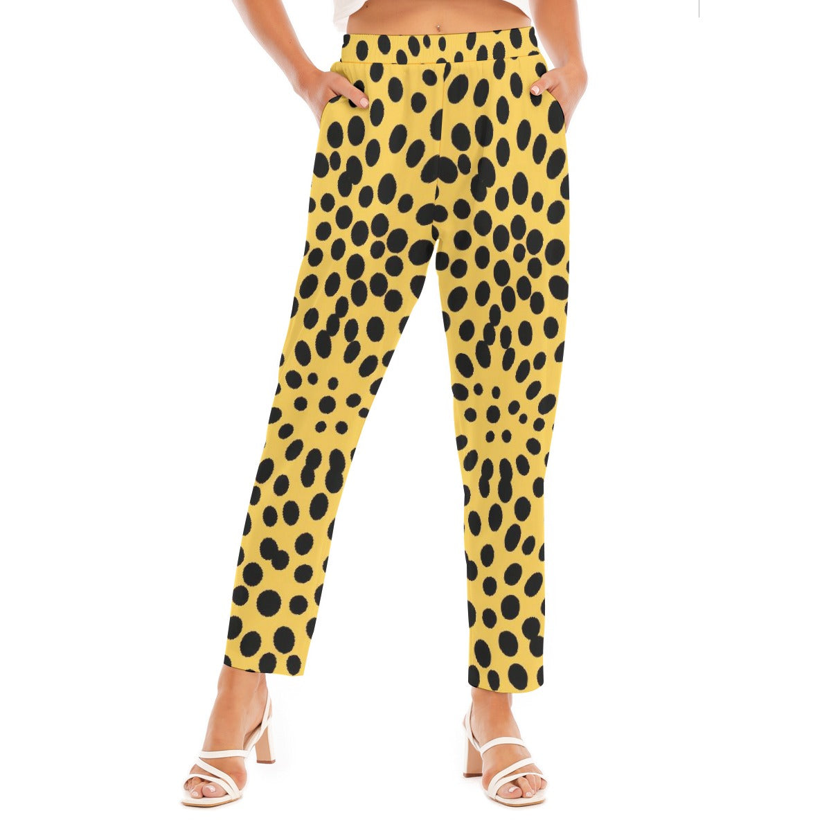 All-Over Print Women's Loose Straight-leg Pants