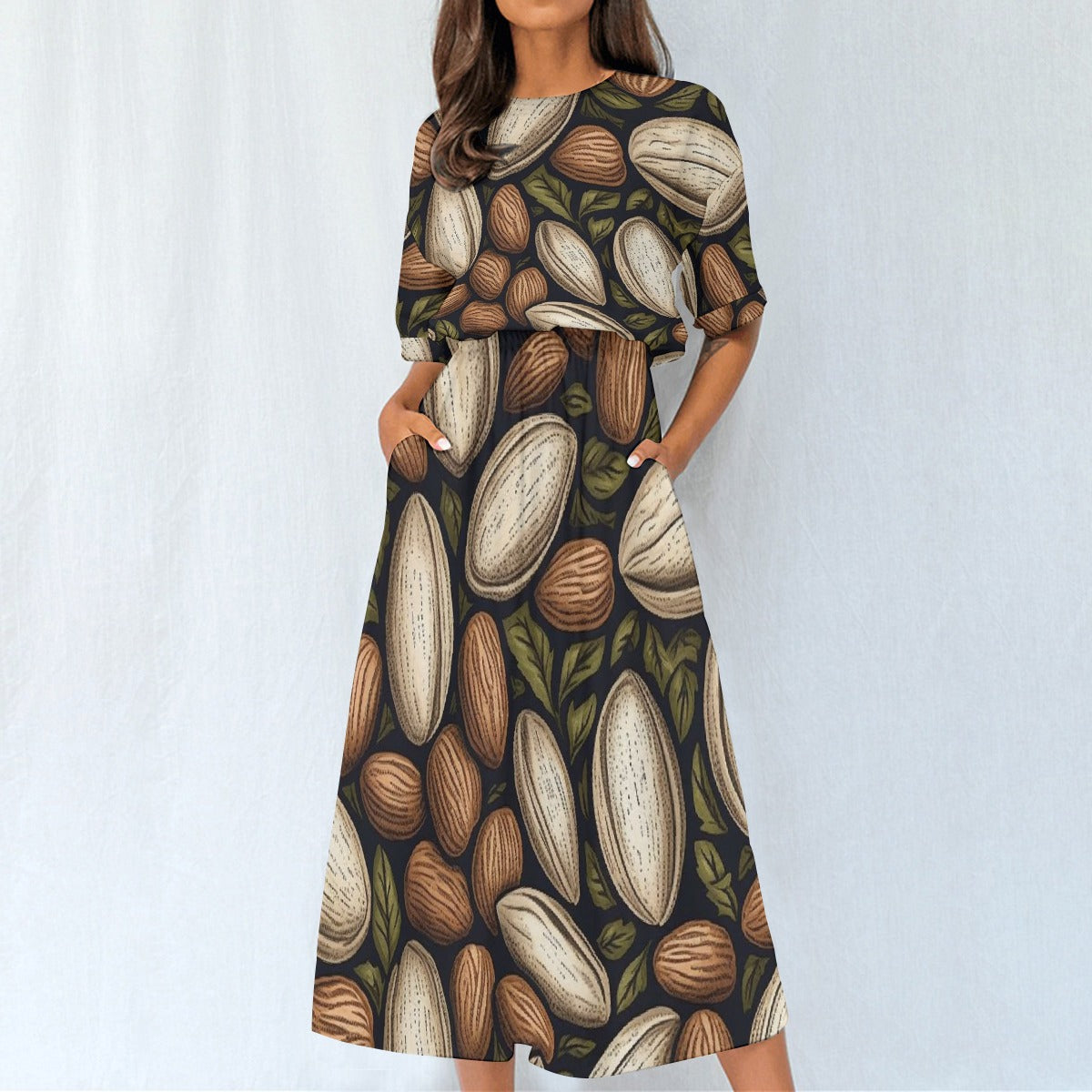 All-Over Print Women's Elastic Waist Dress
