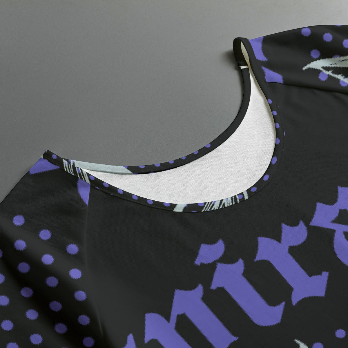 All-Over Print Women's Round Neck T-shirt With Raglan Sleeve