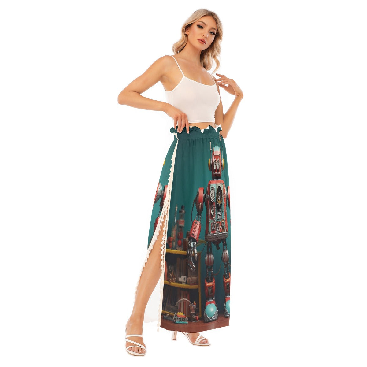 All-Over Print Women's Side Split Skirt