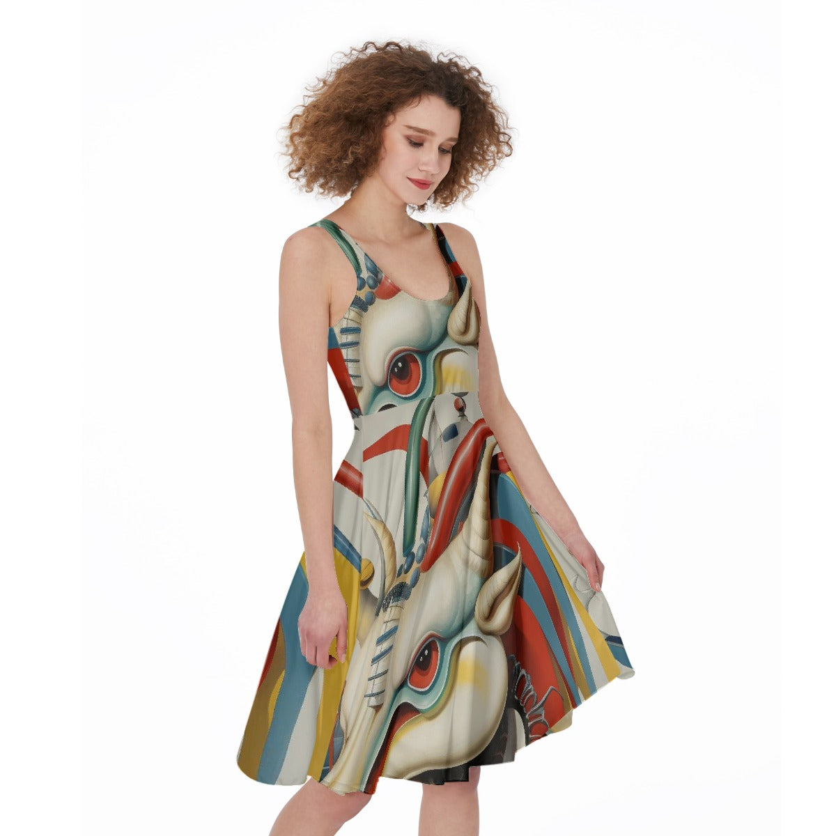 All-Over Print Women's Sleeveless Dress