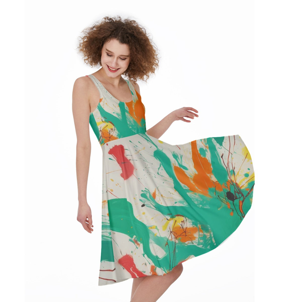 All-Over Print Women's Sleeveless Dress