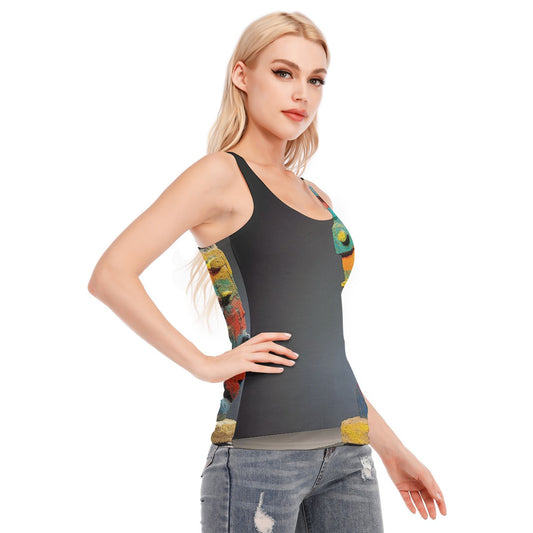 All-Over Print Women's Racer Vest | 190GSM Cotton