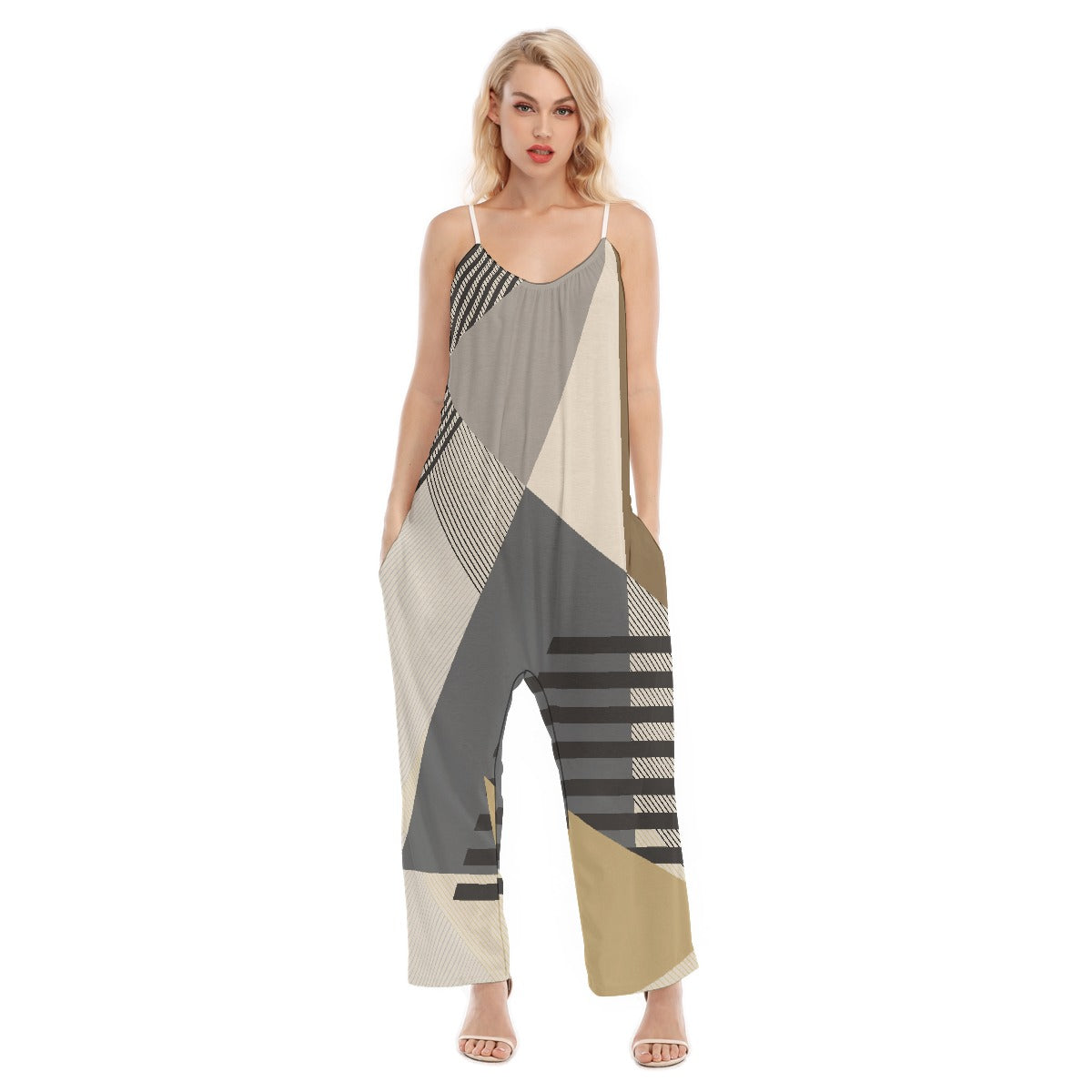 All-Over Print Women's Loose Cami Jumpsuit