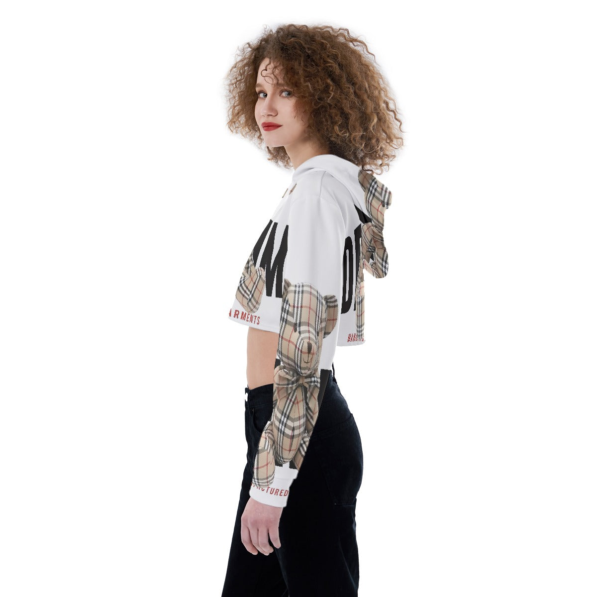 All-Over Print Women's Crop Top Hoodie
