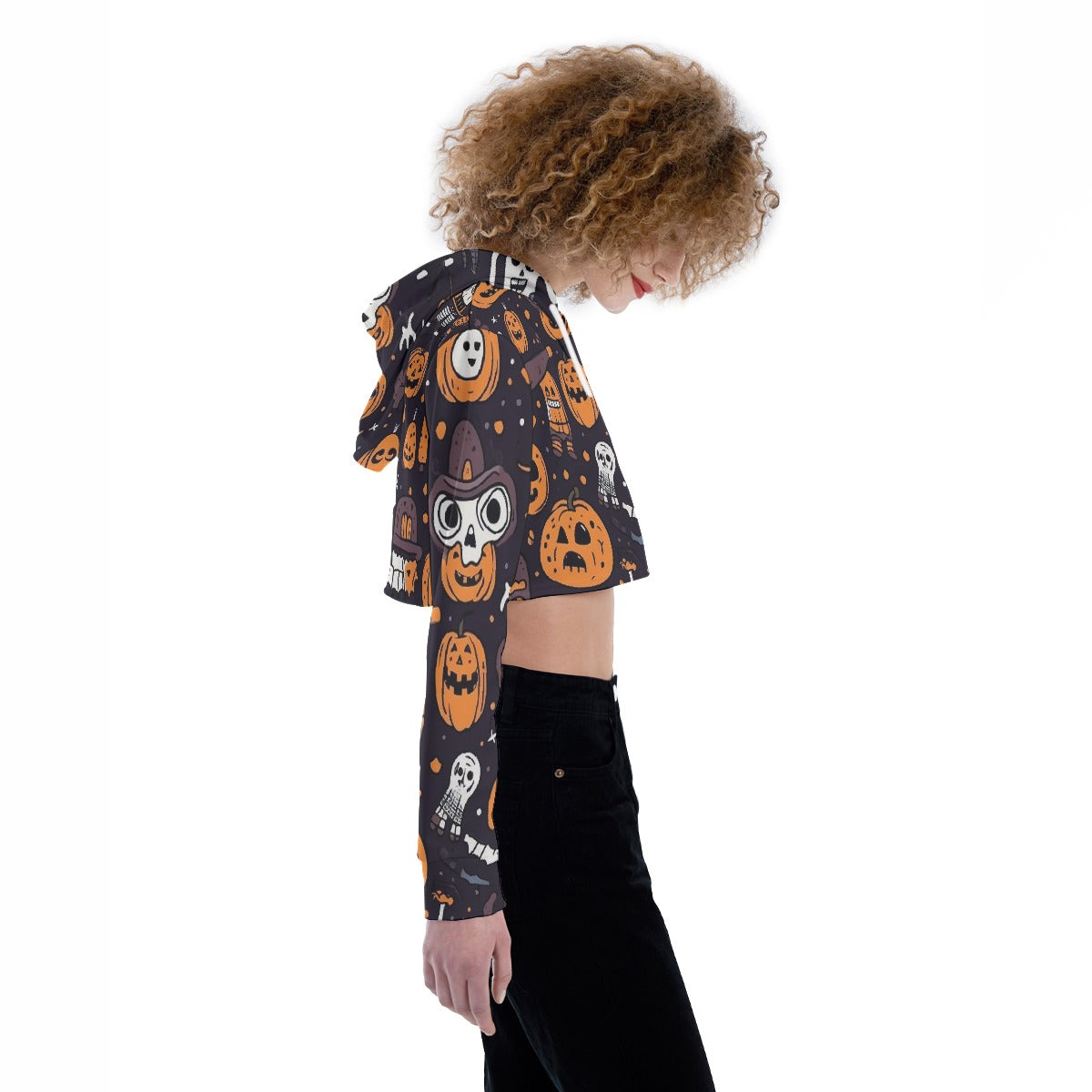 All-Over Print Women's Crop Top Hoodie