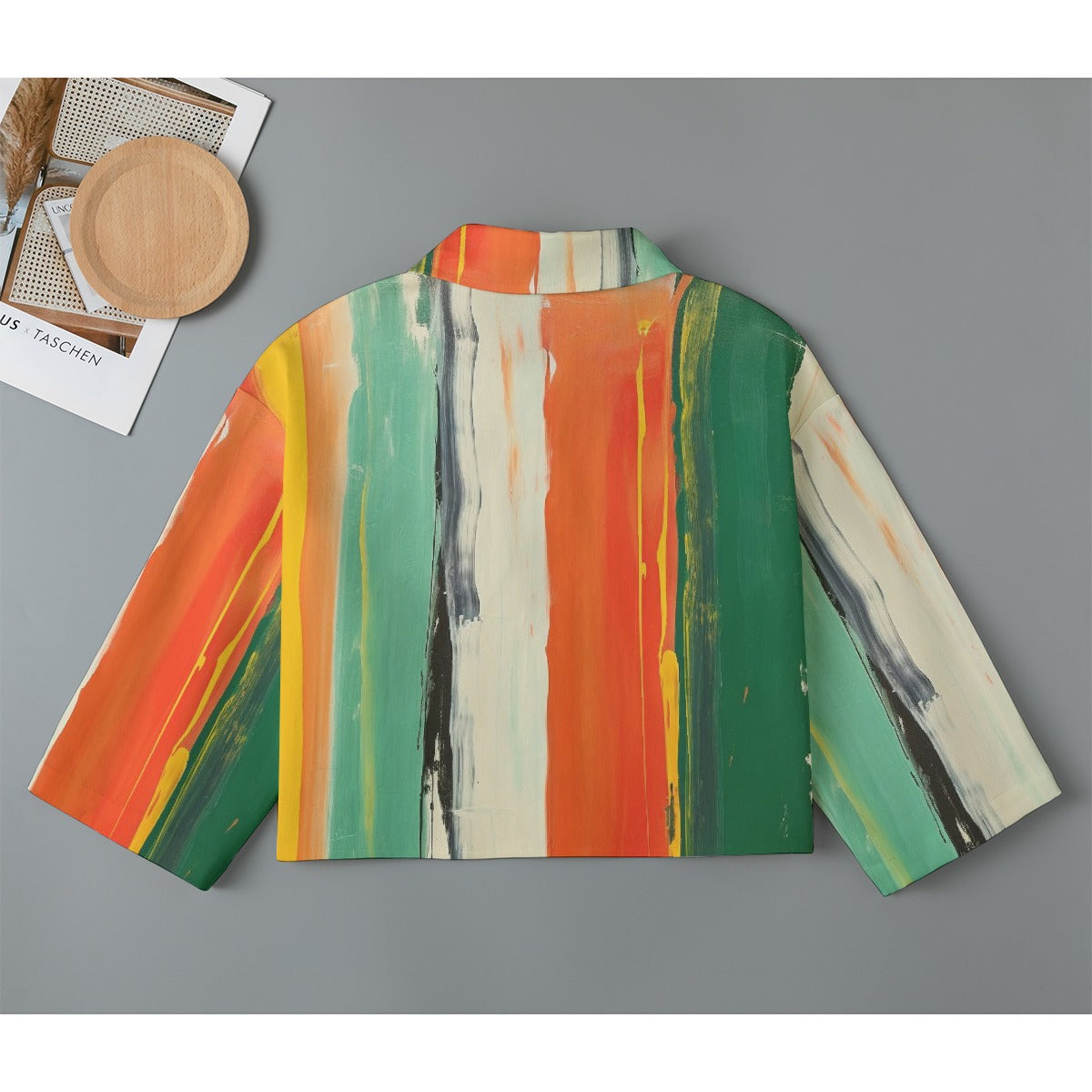 All-Over Print Women's Cropped Jacket | 245GSM Cotton