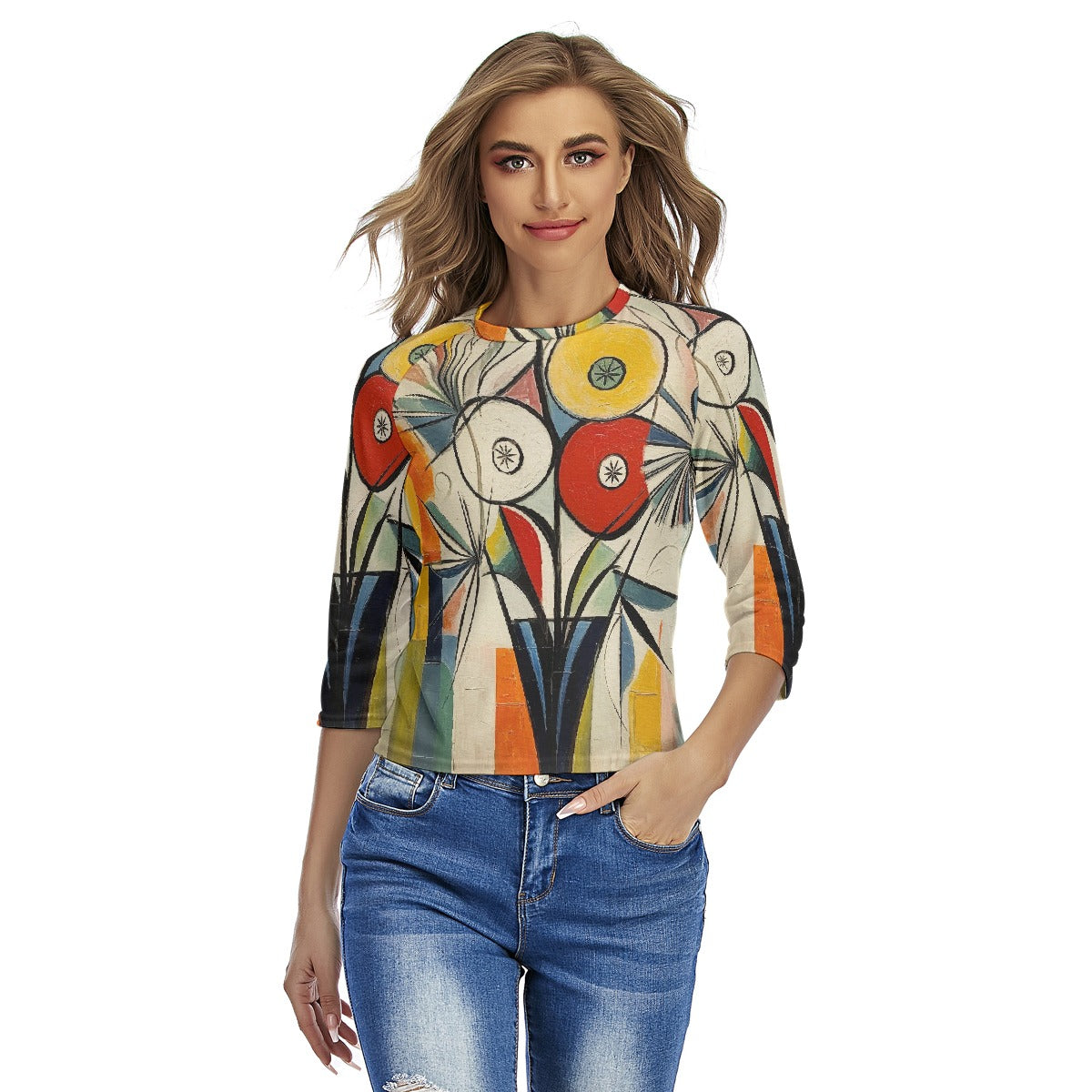 All-Over Print Women's Raglan Sleeves T-shirts