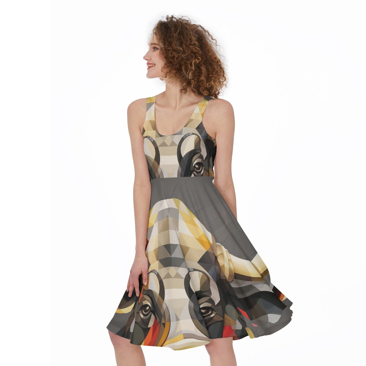 All-Over Print Women's Sleeveless Dress