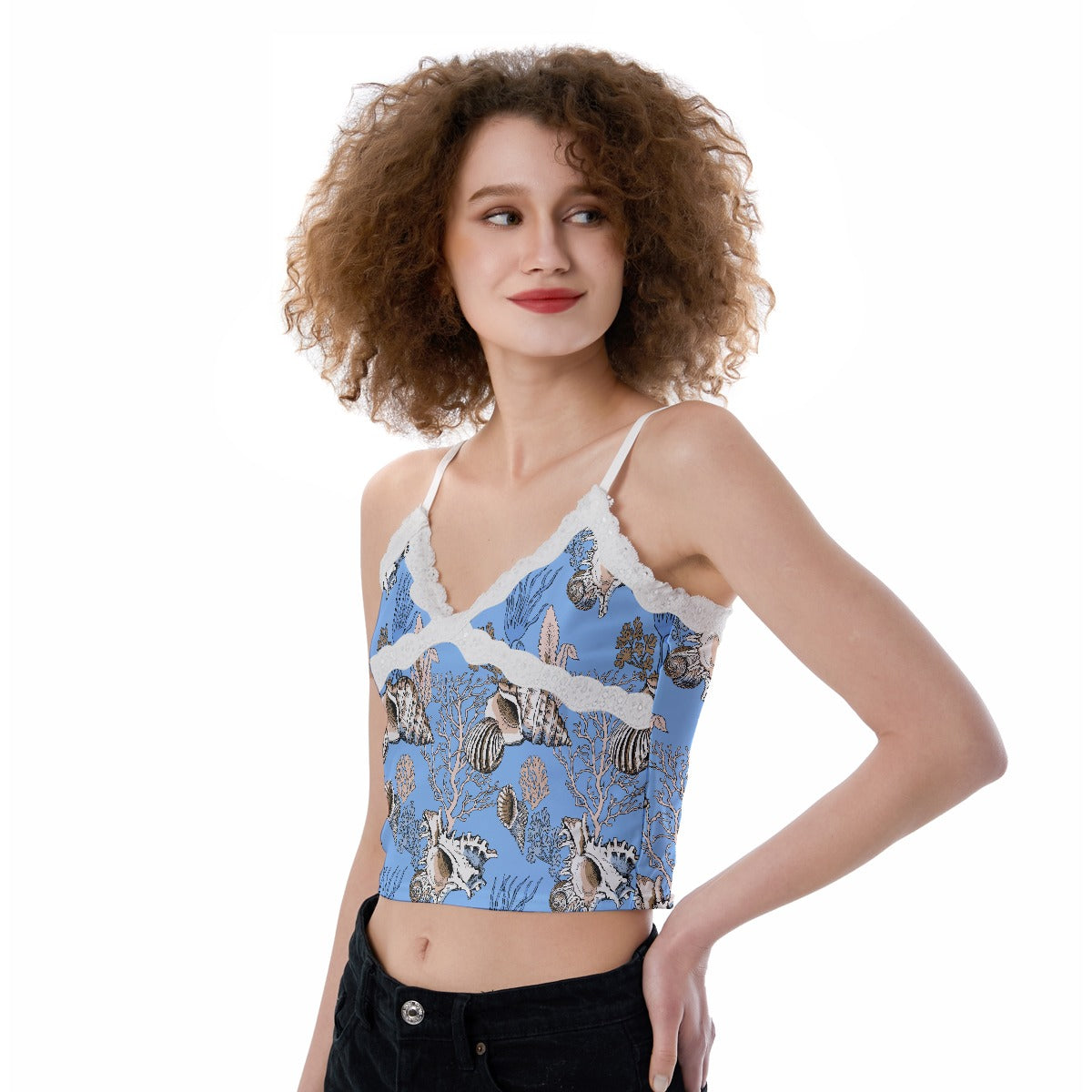 All-Over Print Women's Lace Camisole