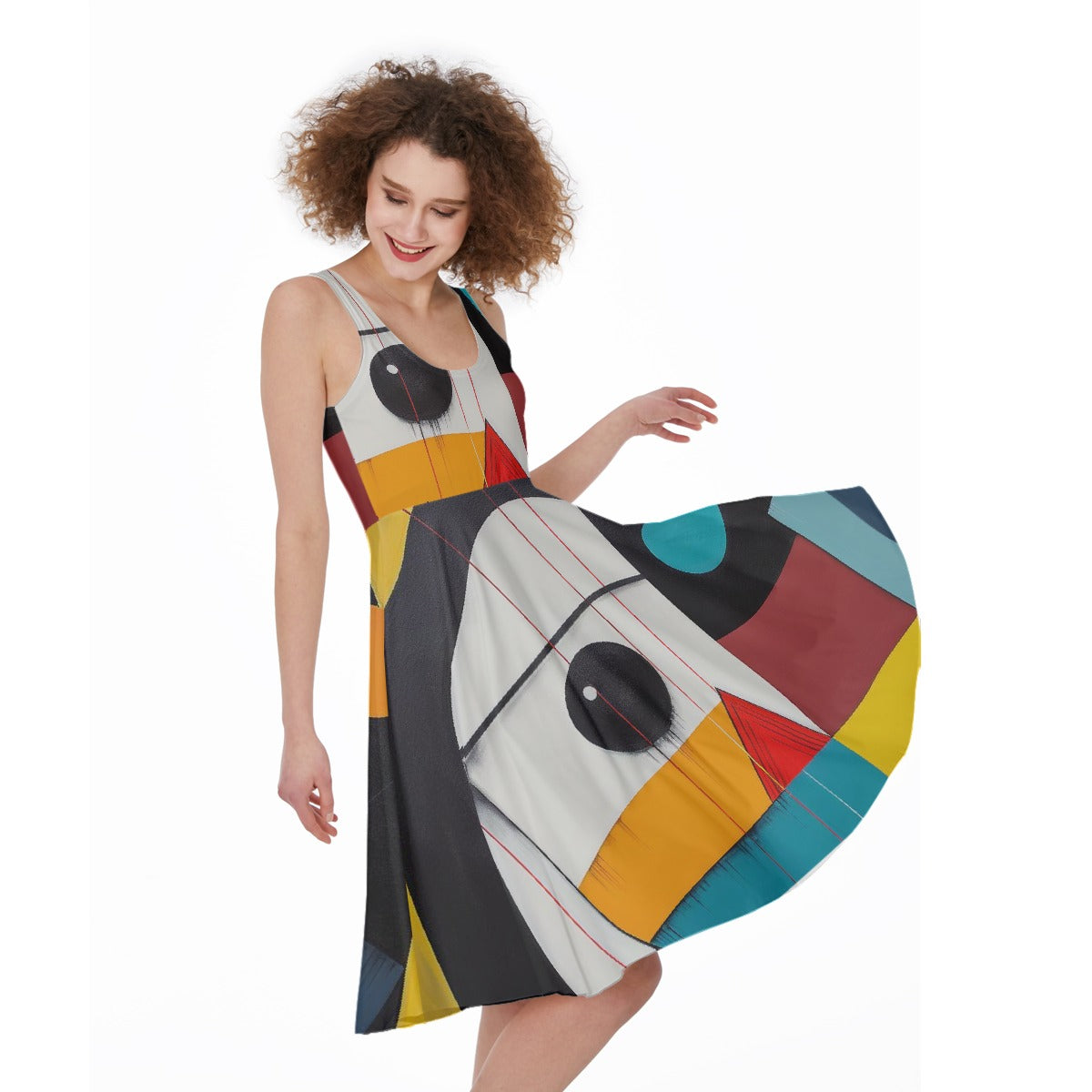 All-Over Print Women's Sleeveless Dress