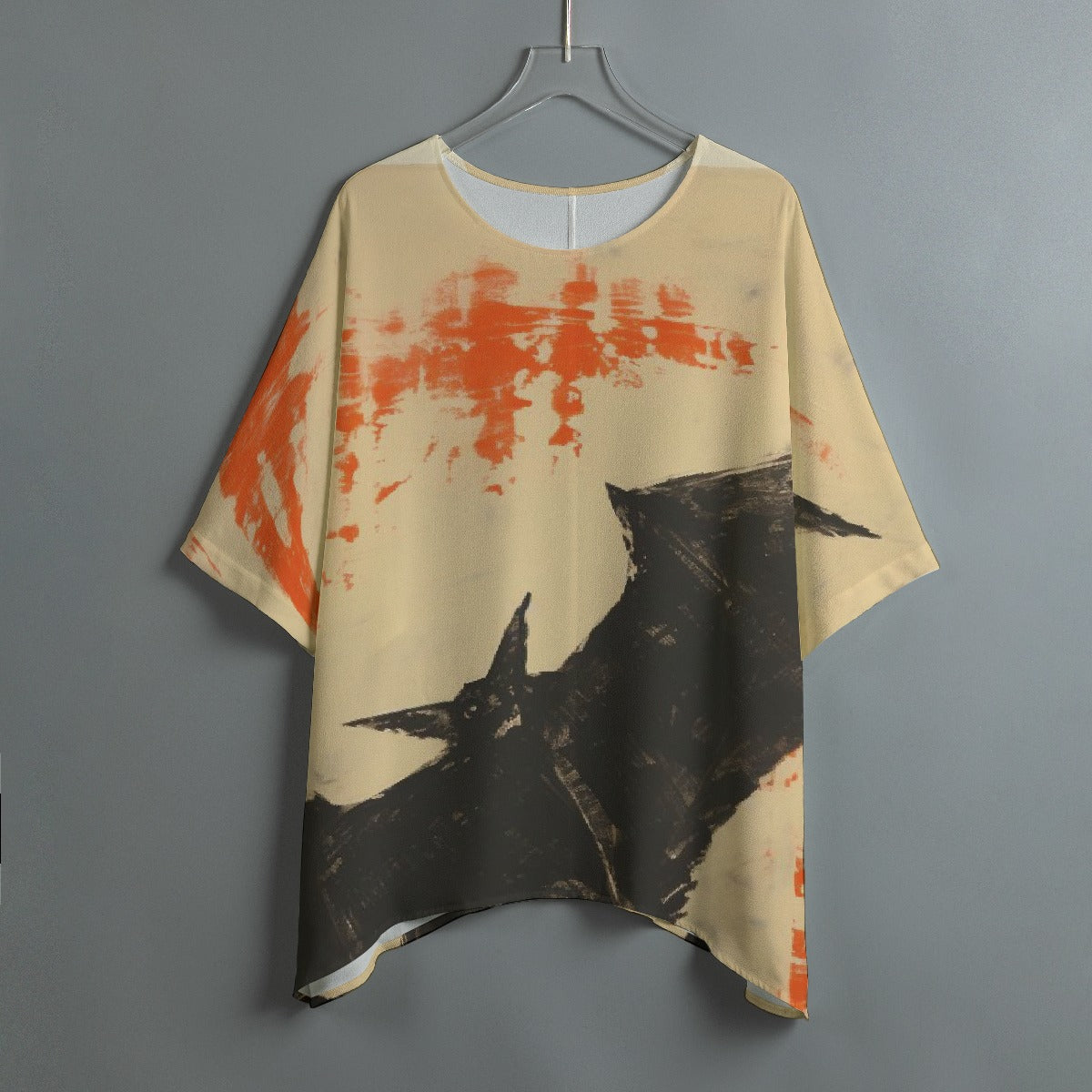 All-Over Print Women's Bat Sleeve Shirt