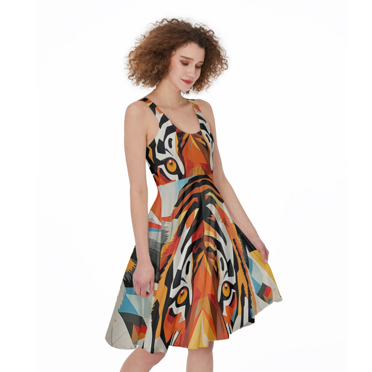 All-Over Print Women's Sleeveless Dress