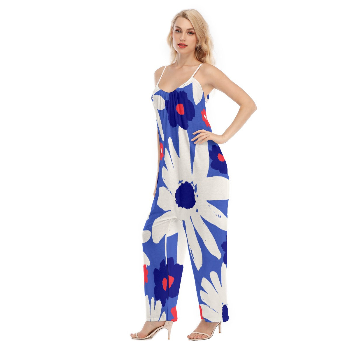 All-Over Print Women's Loose Cami Jumpsuit