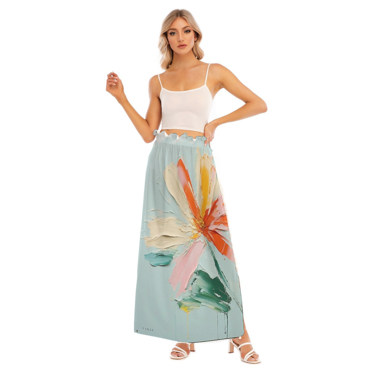 All-Over Print Women's Side Split Skirt