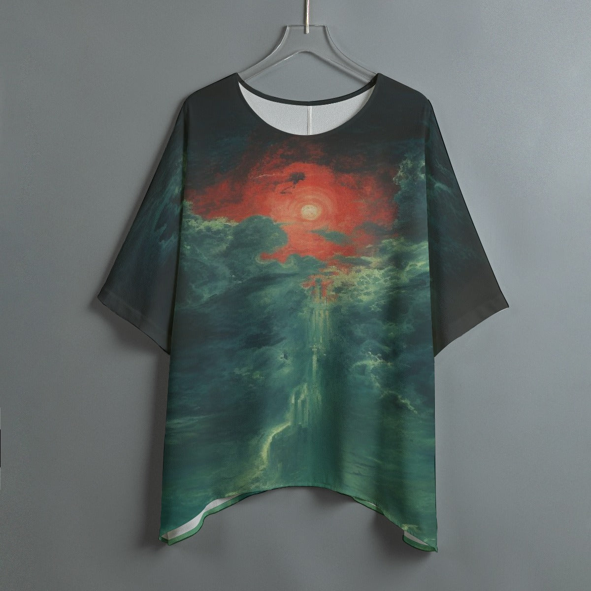 All-Over Print Women's Bat Sleeve Shirt