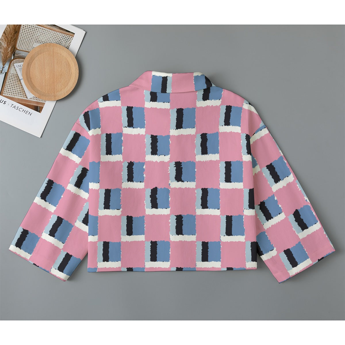 All-Over Print Women's Cropped Jacket | 245GSM Cotton