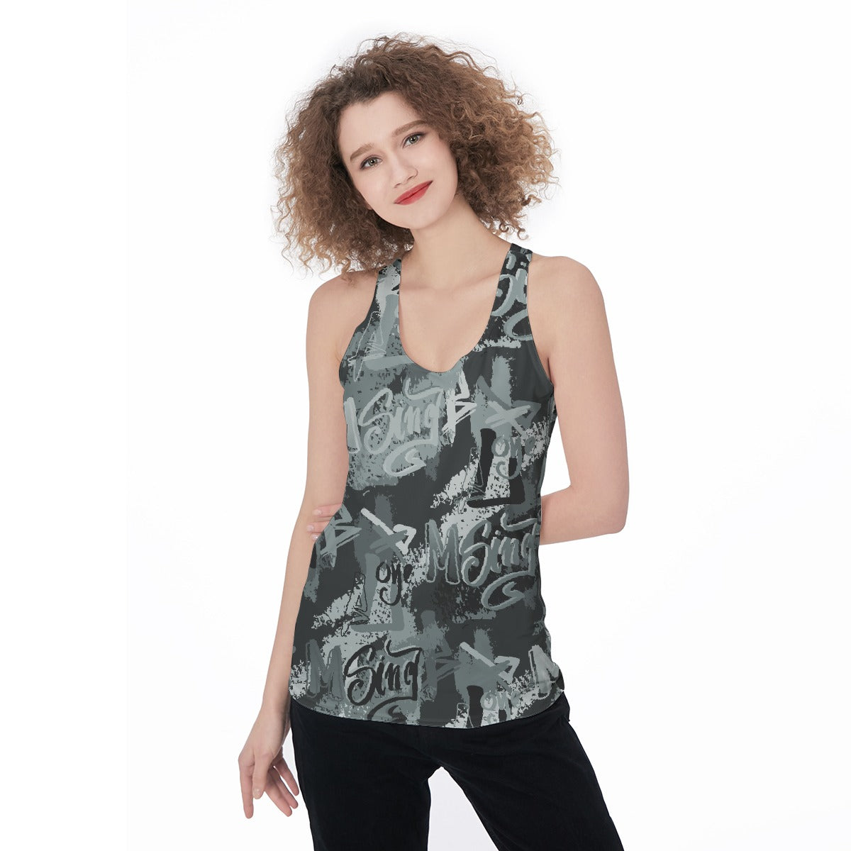 All-Over Print Women's Racerback Tank Top