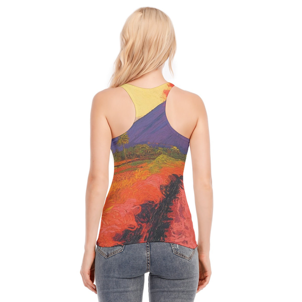 All-Over Print Women's Racer Vest | 190GSM Cotton