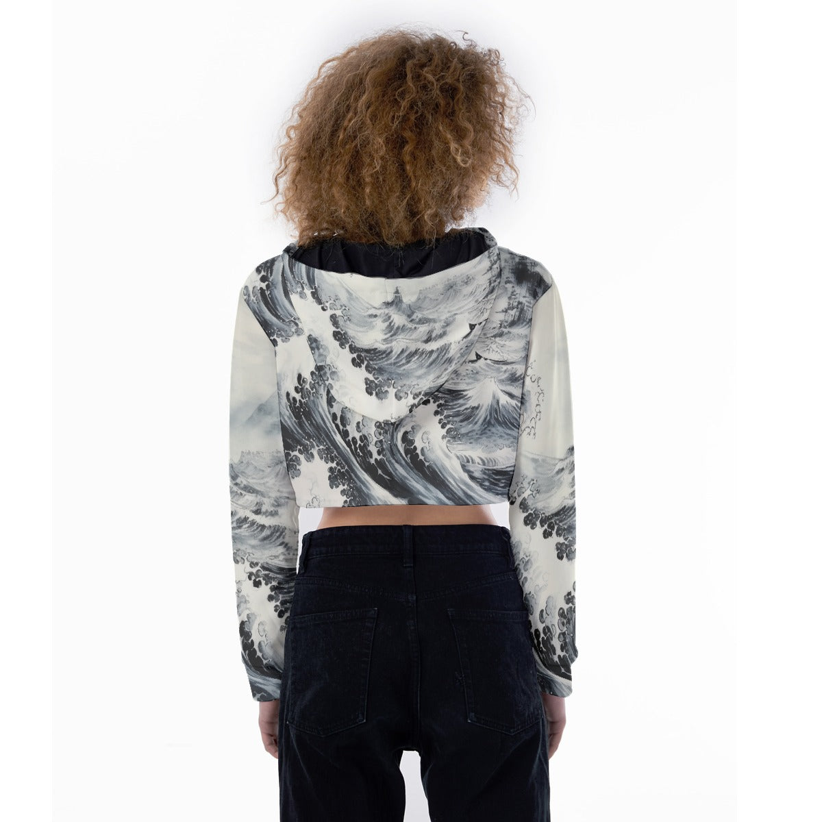 All-Over Print Women's Crop Top Hoodie