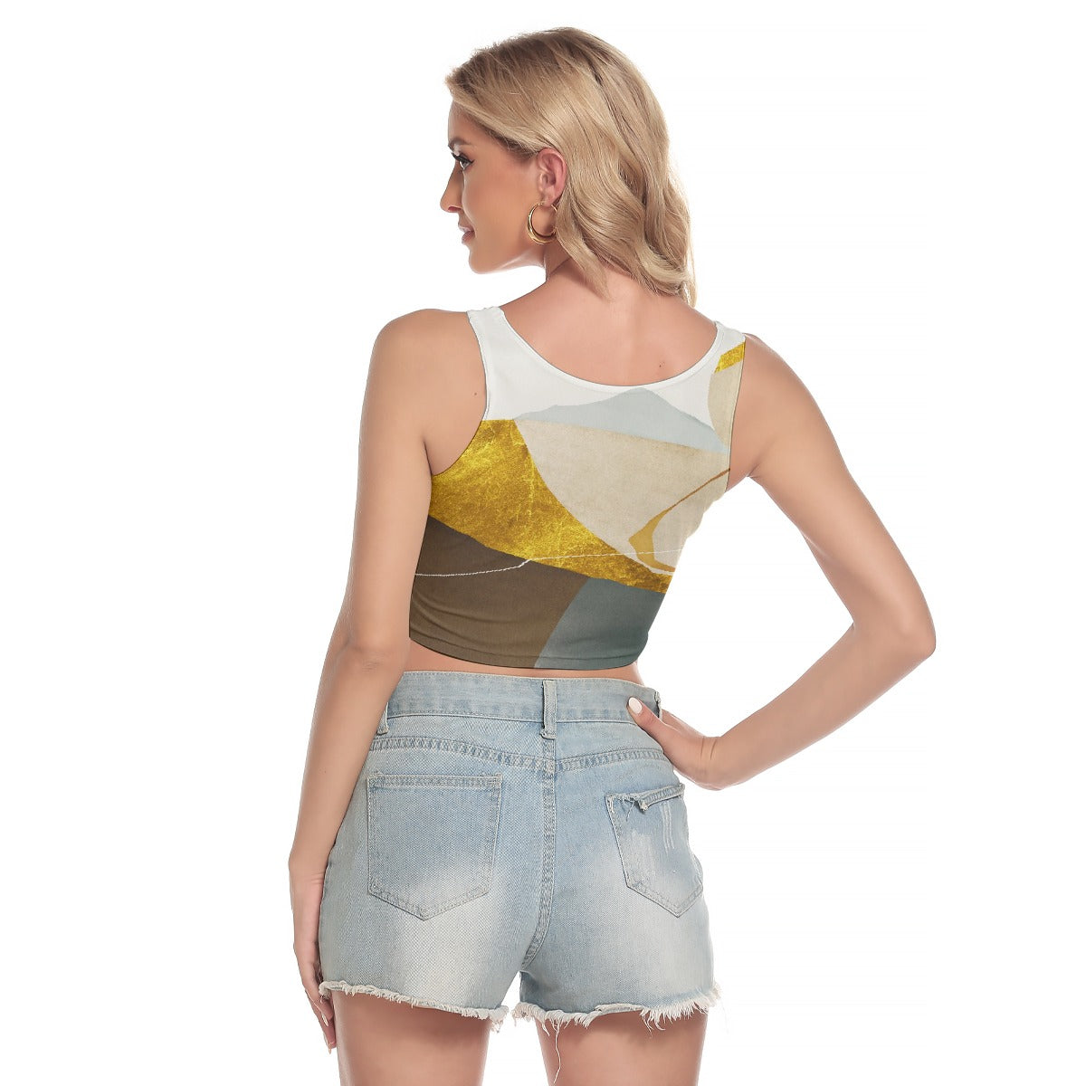 All-Over Print Women's Sport Crop Tank Top