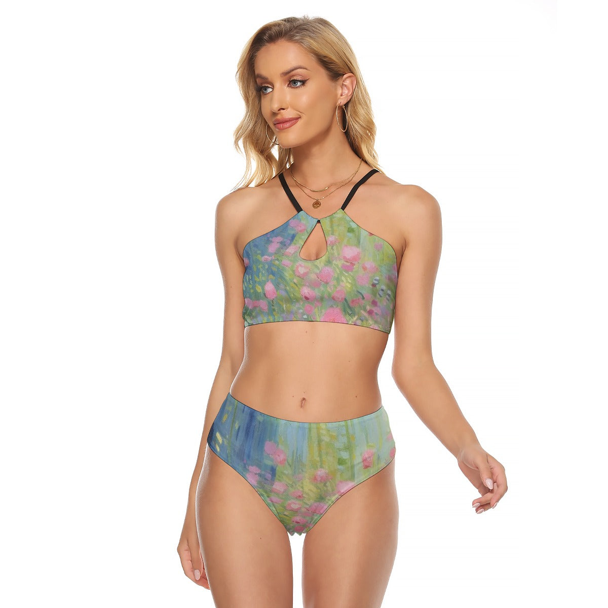 All-Over Print Women's Cami Keyhole One-piece Swimsuit