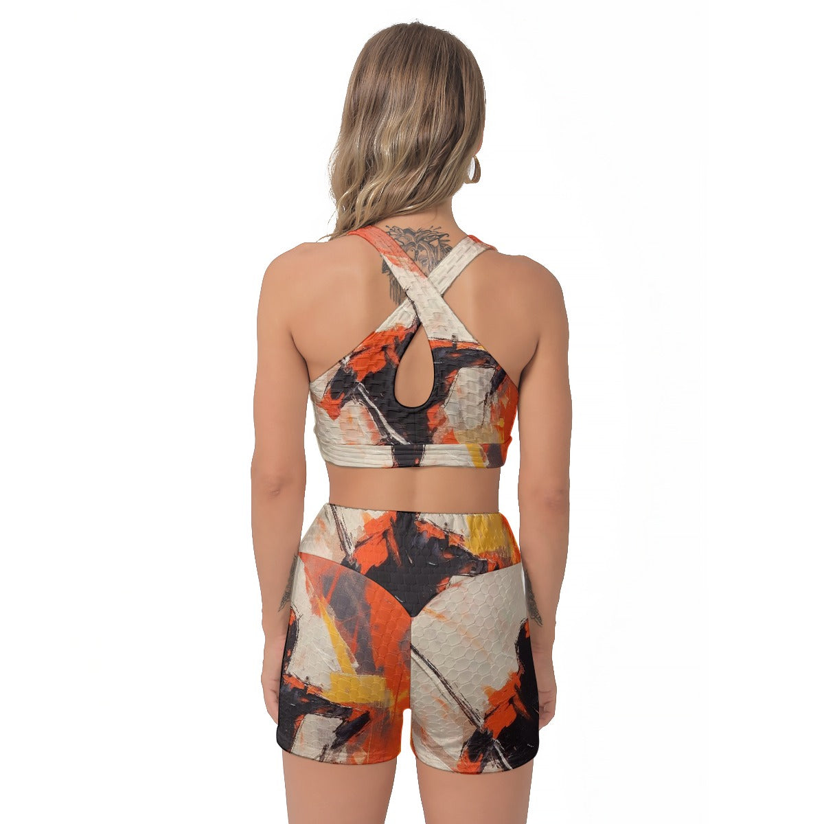 All-Over Print Women's Sports Bra Suit