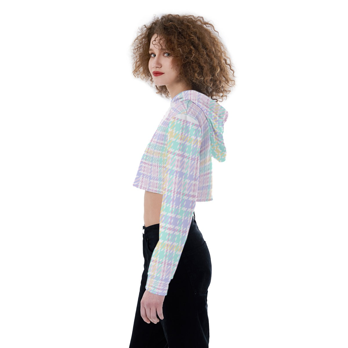 All-Over Print Women's Crop Top Hoodie