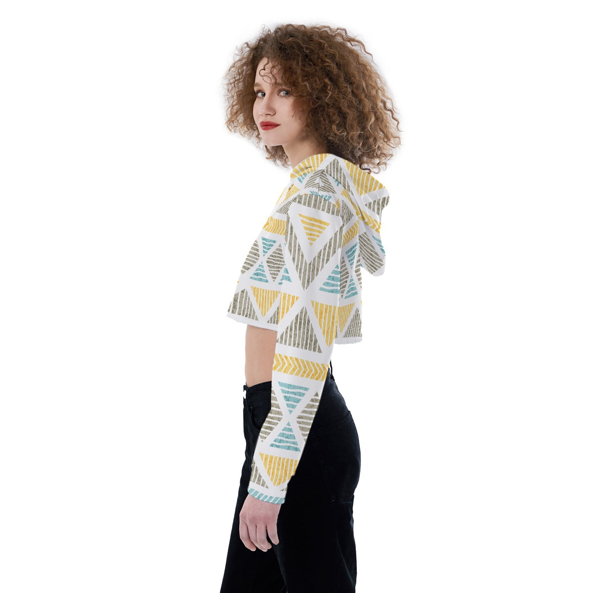 All-Over Print Women's Crop Top Hoodie