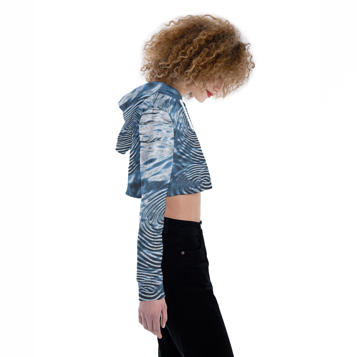 All-Over Print Women's Crop Top Hoodie