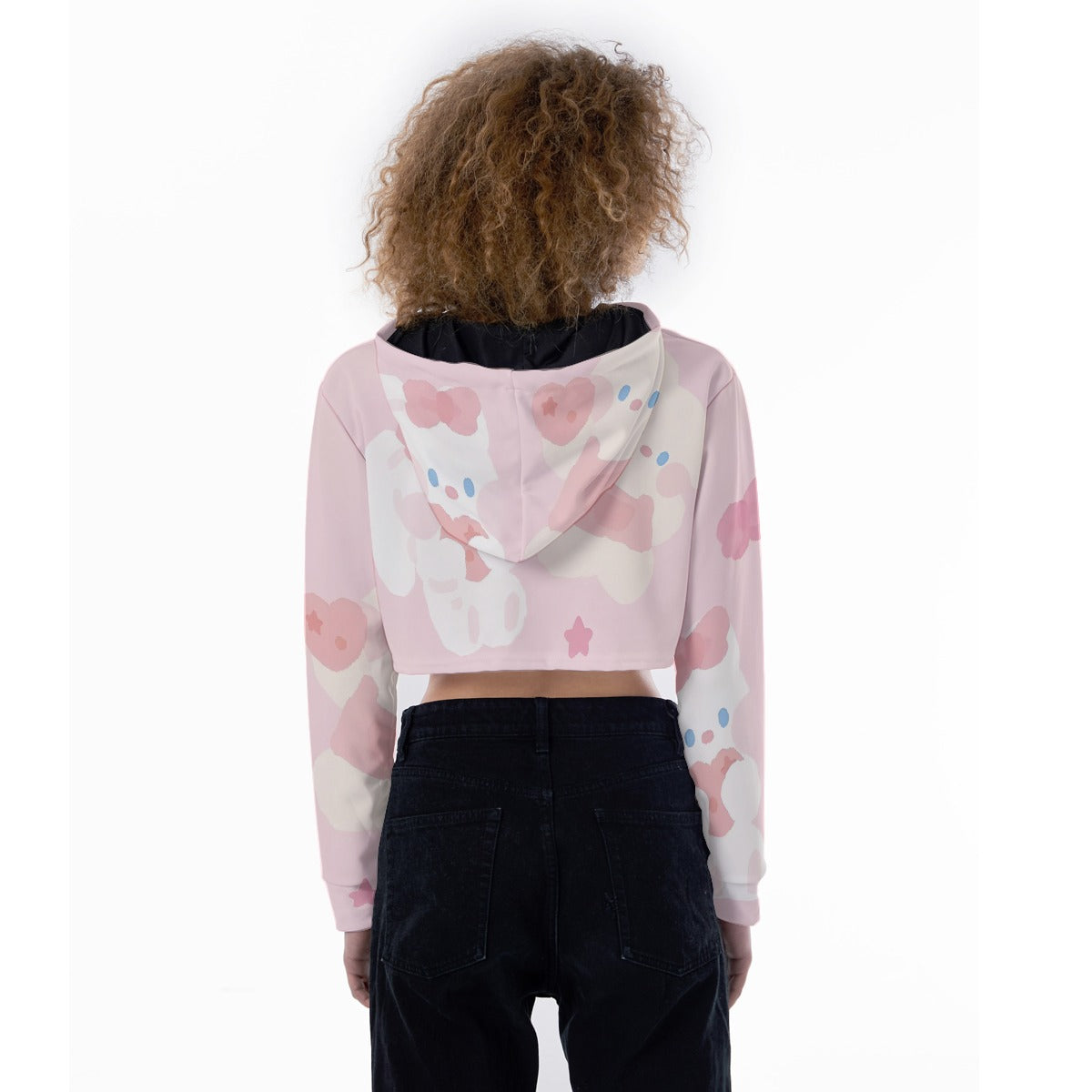 All-Over Print Women's Crop Top Hoodie