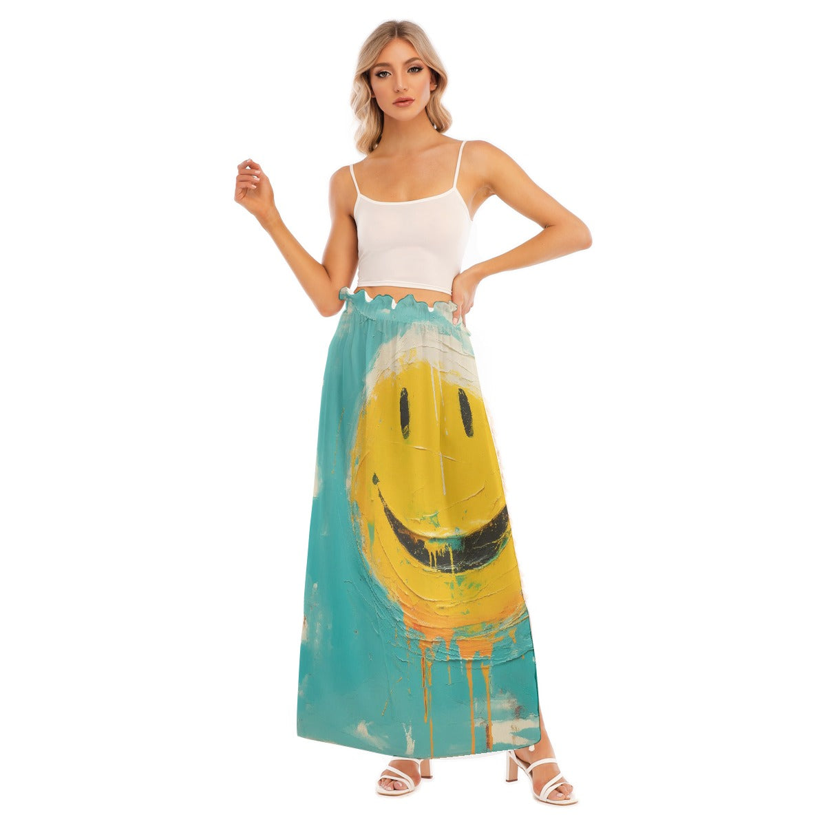 All-Over Print Women's Side Split Skirt