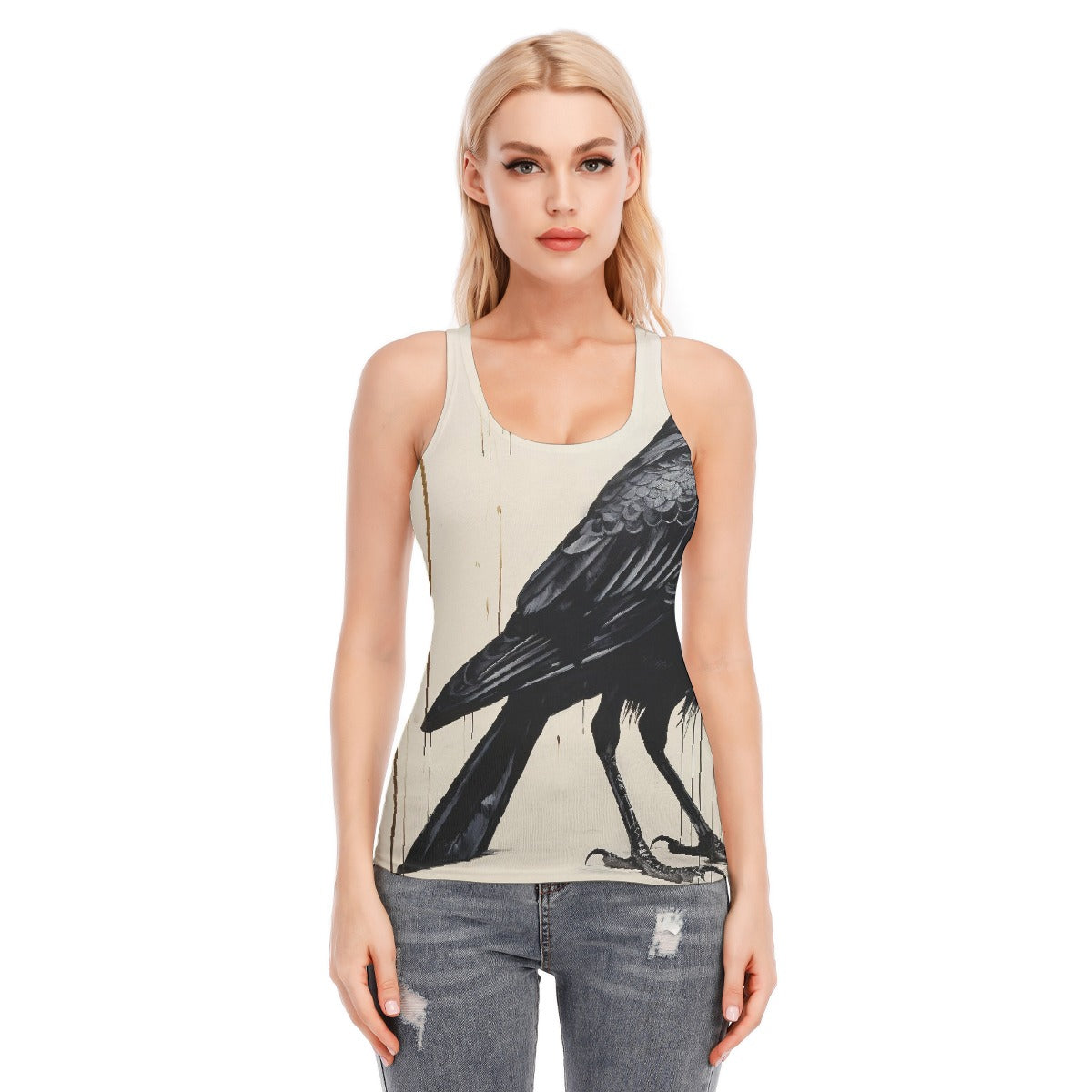 All-Over Print Women's Racer Vest | 190GSM Cotton