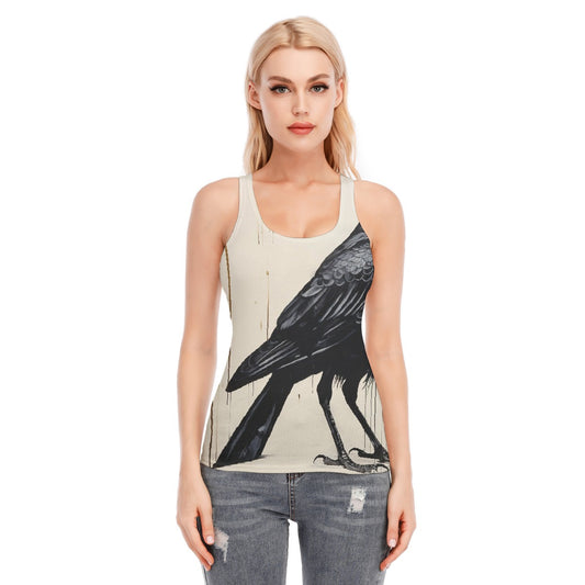 All-Over Print Women's Racer Vest | 190GSM Cotton