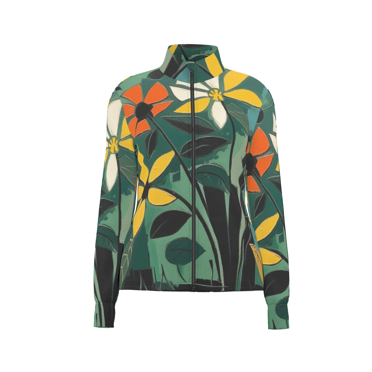 All-Over Print Women's Long Sleeve Thumbhole Jacket