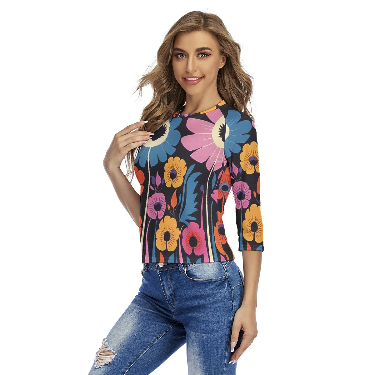 All-Over Print Women's Raglan Sleeves T-shirts