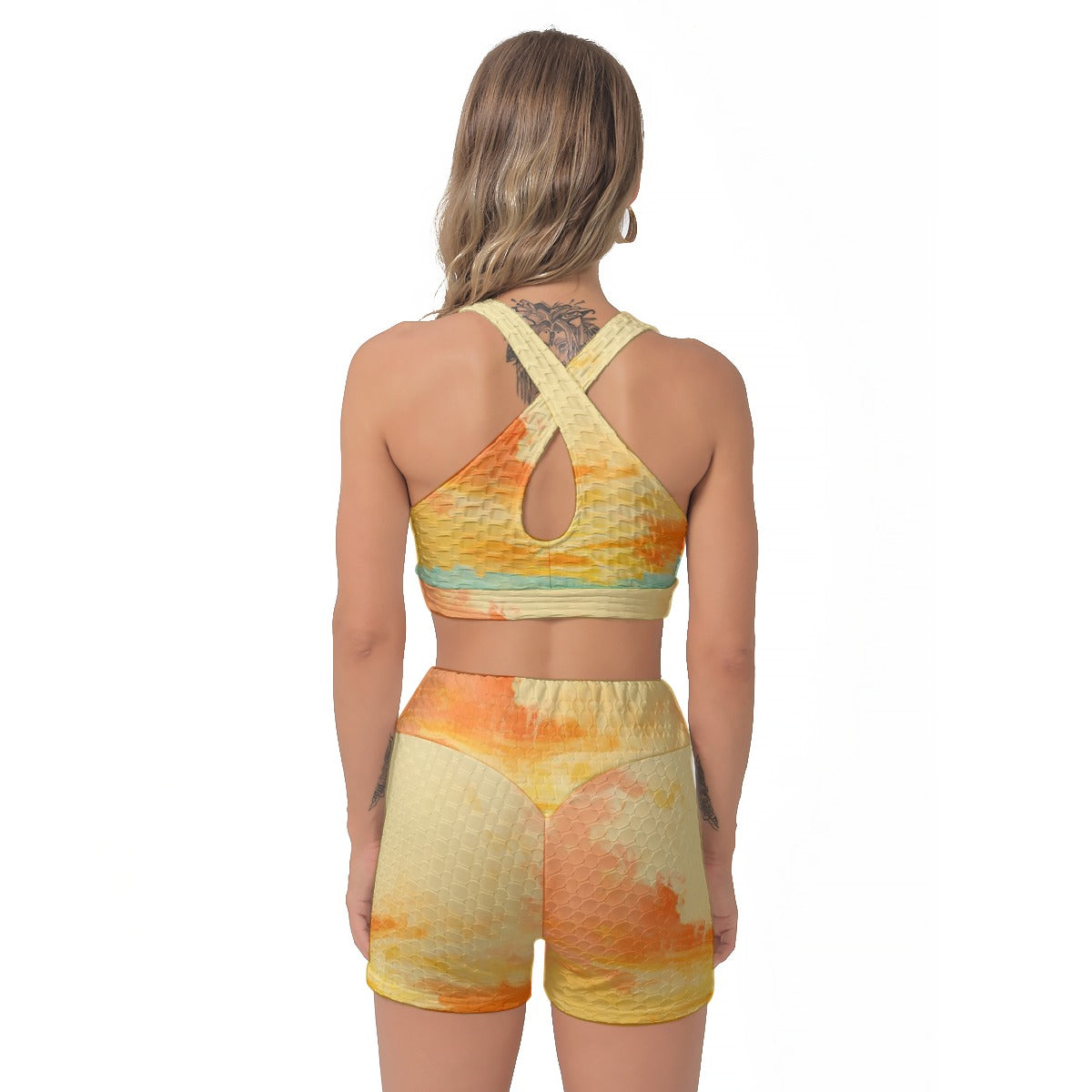All-Over Print Women's Sports Bra Suit