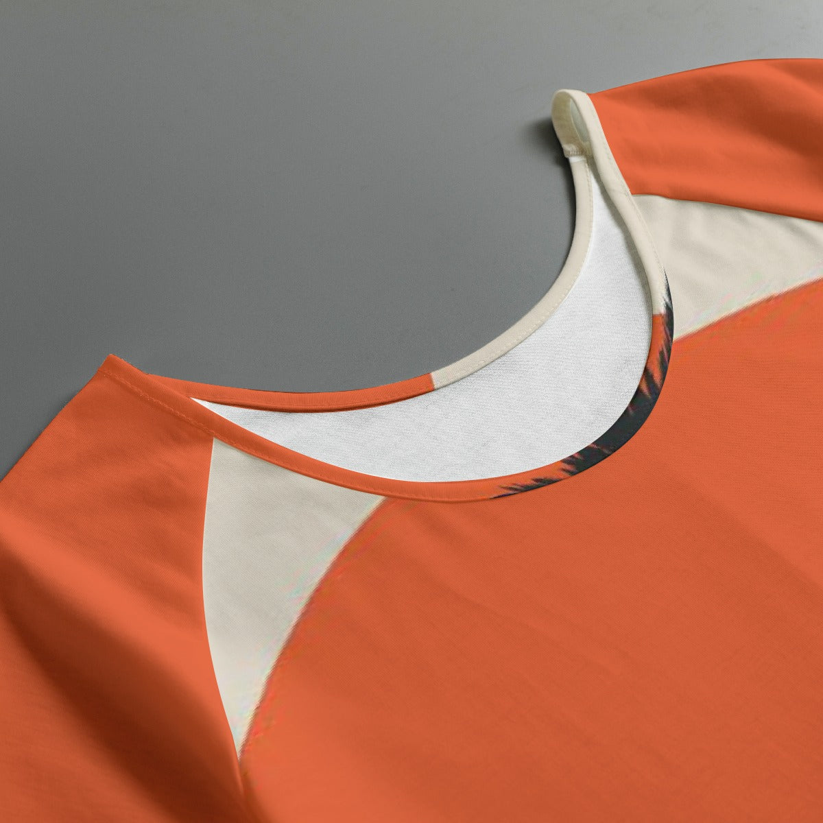 All-Over Print Women's Round Neck T-shirt With Raglan Sleeve
